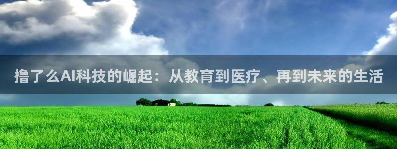 撸了么AI科技的崛起：从教育到医疗、再到未来的生活